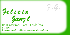 felicia ganzl business card